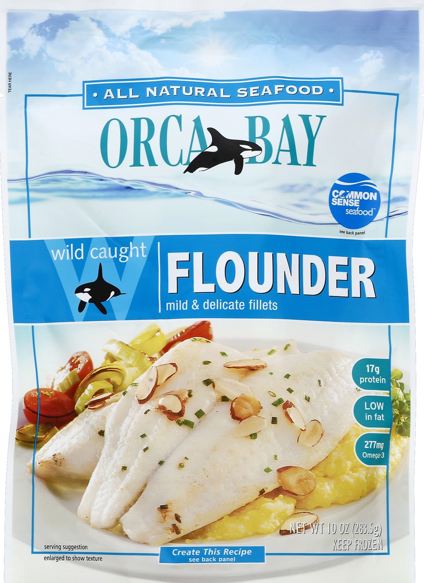 slide 2 of 2, Orca Bay Fillets Flounder, 10 oz