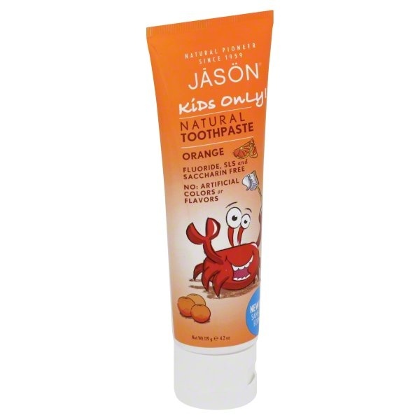 slide 1 of 1, Jason Kids Only! Orange Flavored Toothpaste, 4.2 oz