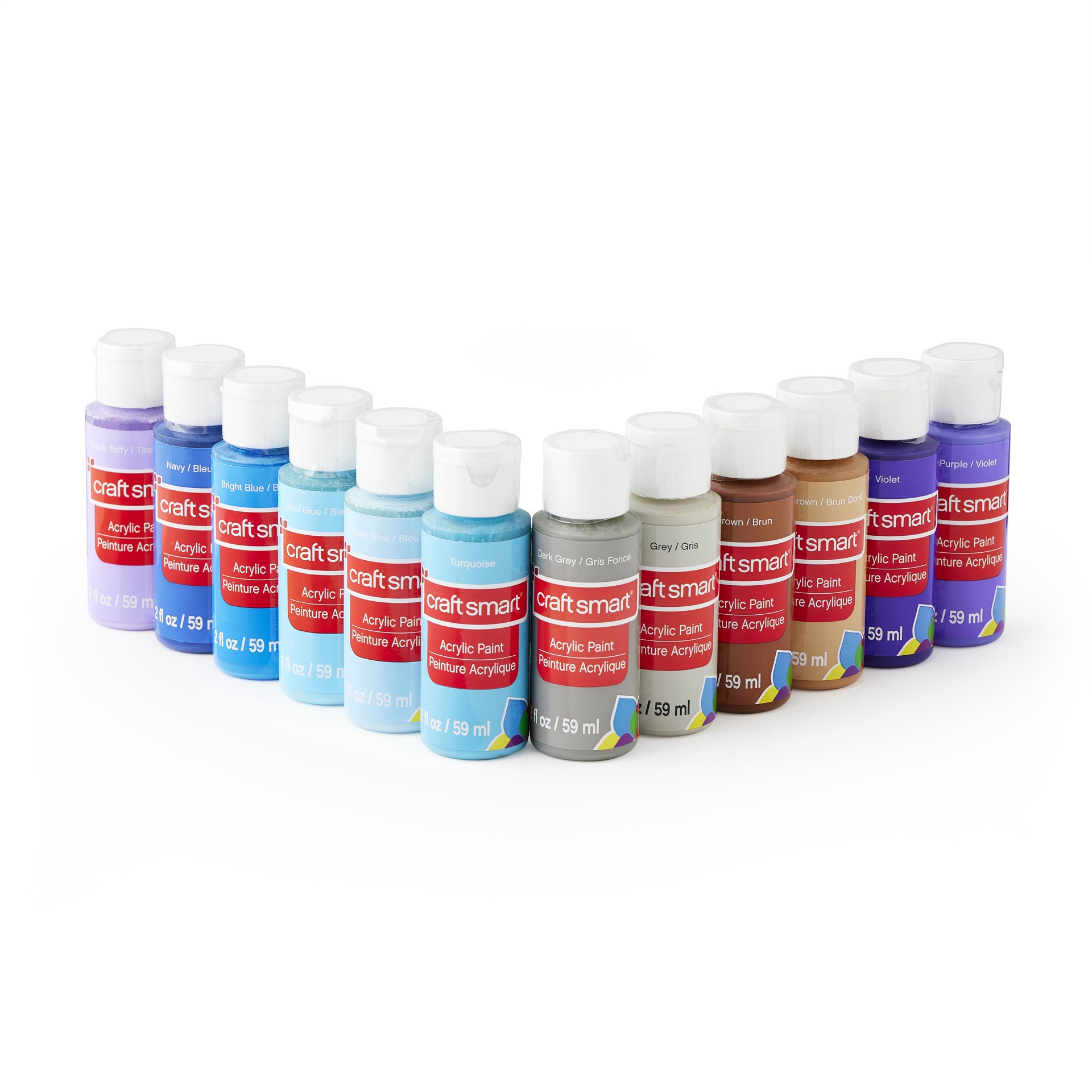 slide 5 of 8, Essential Paint Value Set By Craft Smart, 2 fl oz