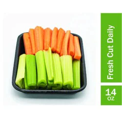Fresh Cut Whole Celery & Carrot Sticks Small Tray