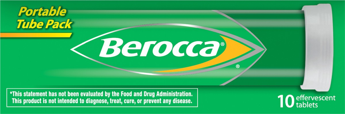 slide 8 of 8, Berocca Orange Flavor Vitamin Mineral Supplement Effervescent Tablets 10 ea, 10 ct