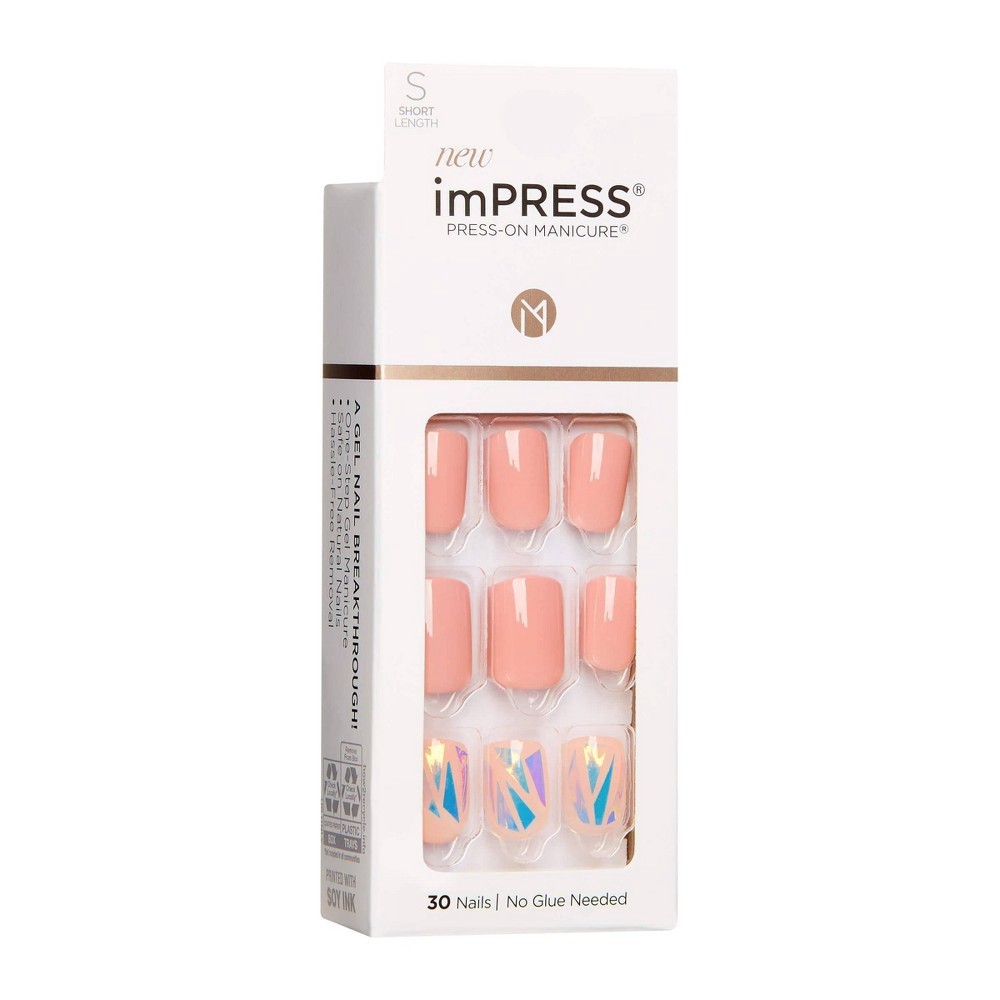 slide 2 of 5, imPRESS Press-On Manicure Kiss imPRESS Press-On Nails - Miracle, 30 ct