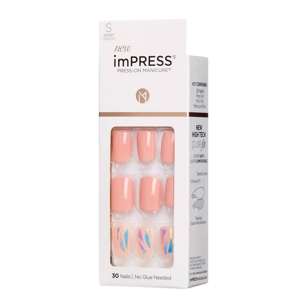 slide 3 of 5, imPRESS Press-On Manicure Kiss imPRESS Press-On Nails - Miracle, 30 ct