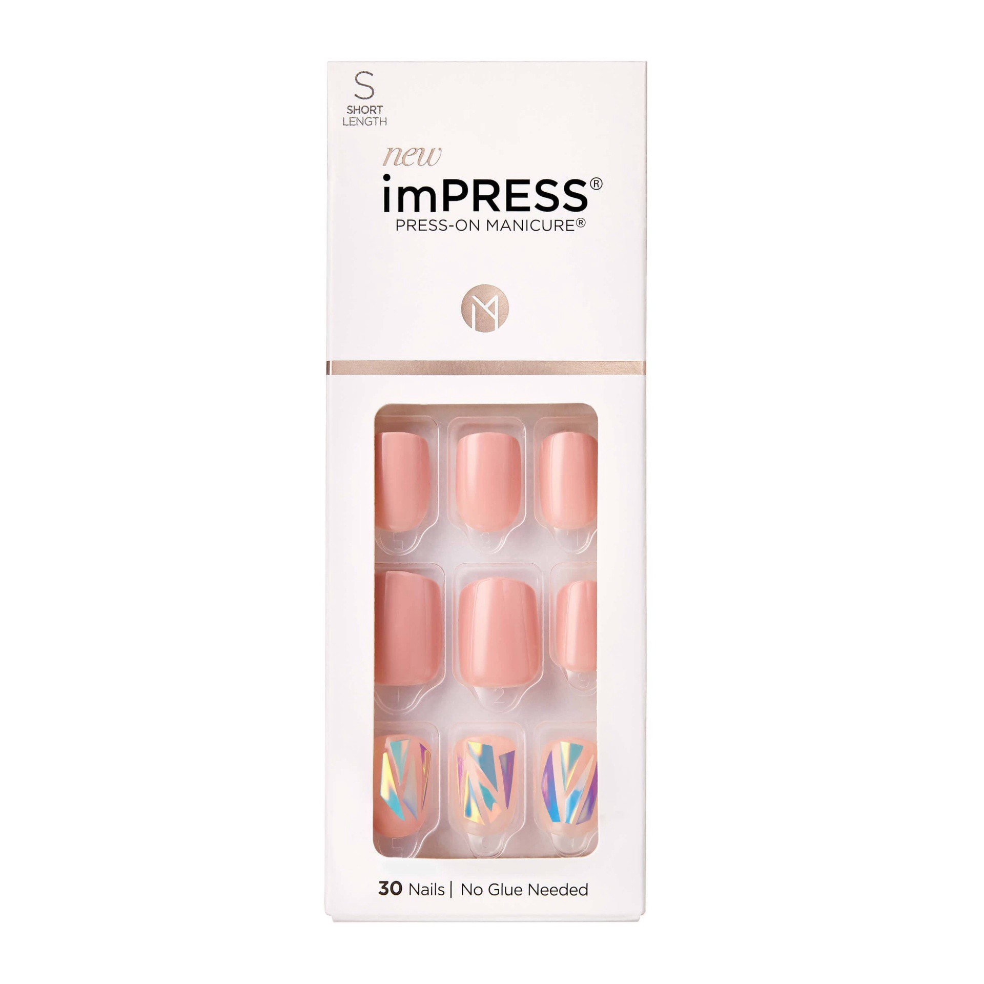 slide 1 of 5, imPRESS Press-On Manicure Kiss imPRESS Press-On Nails - Miracle, 30 ct