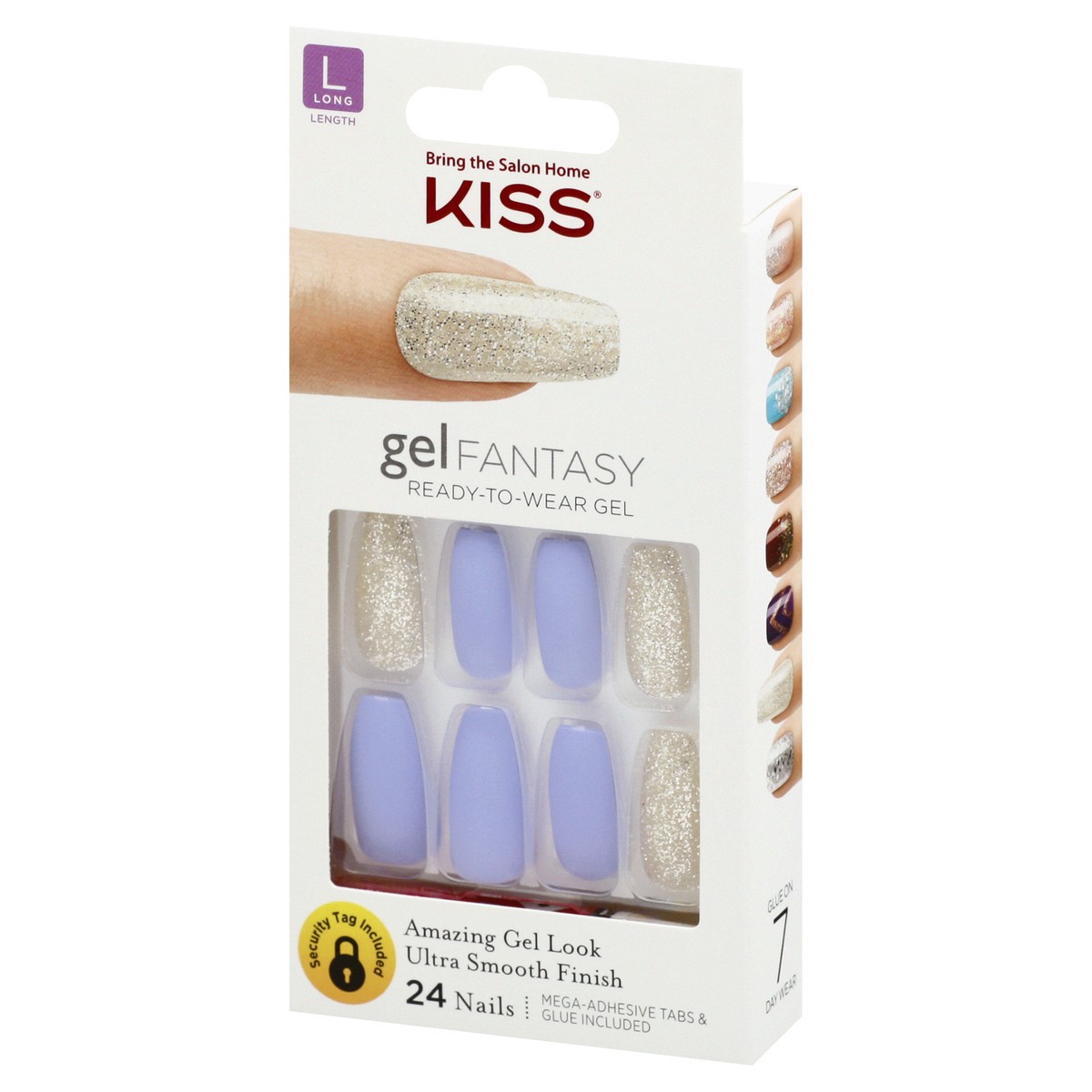 slide 2 of 9, Kiss Gel Fantasy Nails Rush Hour, 1 ct