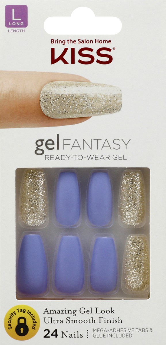 slide 4 of 9, Kiss Gel Fantasy Nails Rush Hour, 1 ct