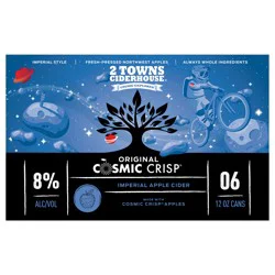 2 Towns Ciderhouse Original Cosmic Crisp Imperial Cider 6-12 Oz Cans