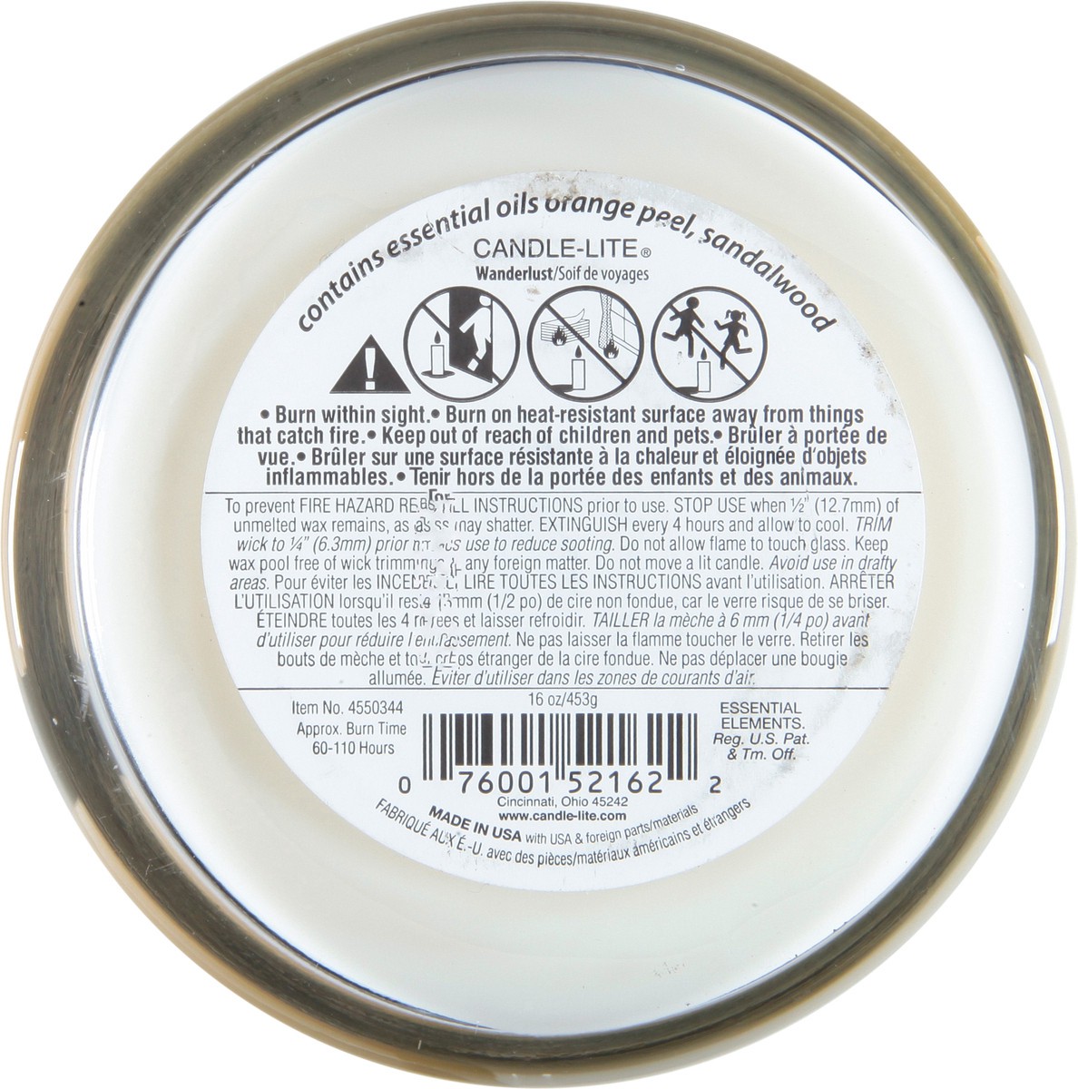 slide 4 of 9, Essential Elements Wanderlust Wooden Wick Vanilla + Sandalwood Candle 16 oz, 1 ct