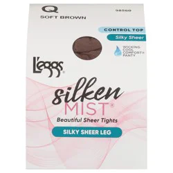L'Eggs Silken Mist Silky Sheer Cool Comfort Control Top Sheer Toe