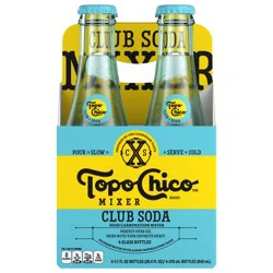 Topo Chico Mixer Club Soda Glass Bottles- 4 ct