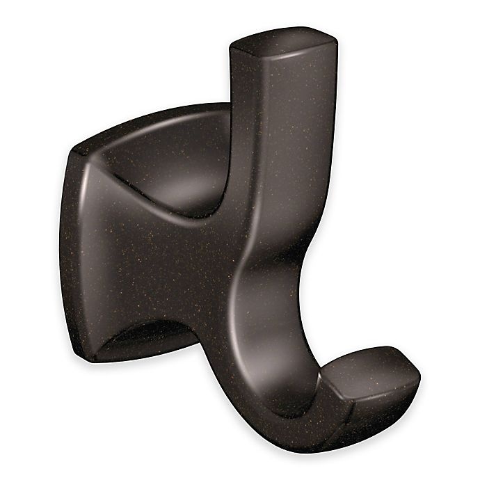 slide 1 of 1, Moen Voss Double Robe Hook - Oil Rubbed Bronze, 1 ct