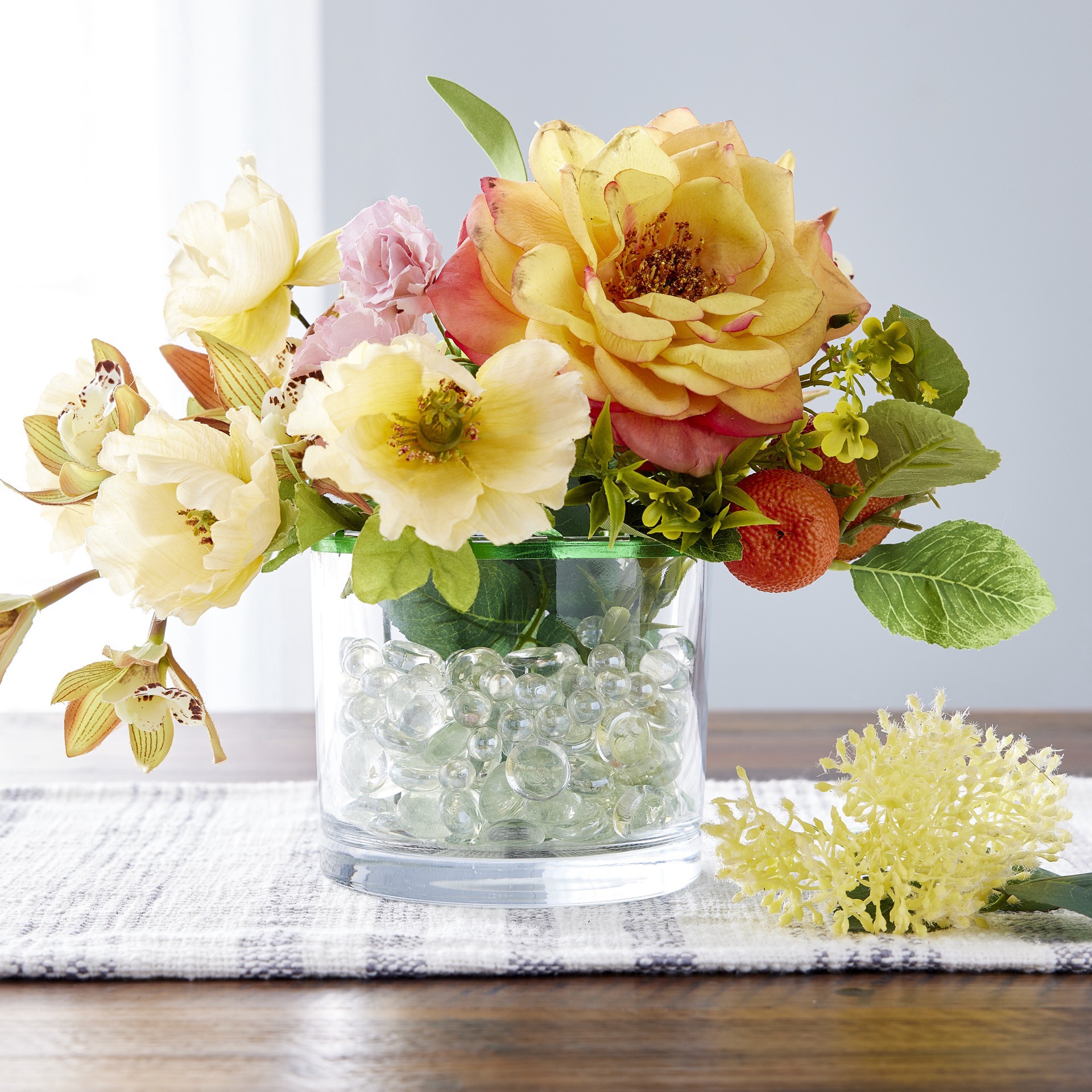 slide 2 of 2, 4.5" Cylinder Glass Vase By Ashland, 4.5 in