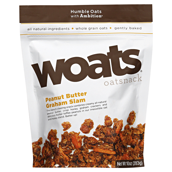 slide 1 of 2, WOATS Peanut Butter Graham Slam, 10 oz