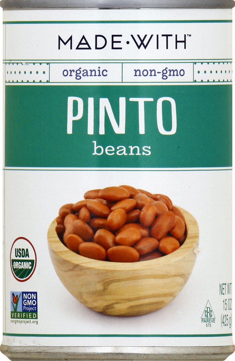 slide 2 of 2, Made With Organic Pinto Beans, 15 oz