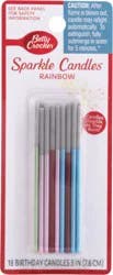 Betty Crocker 3 Inch Rainbow Sparkle Candles