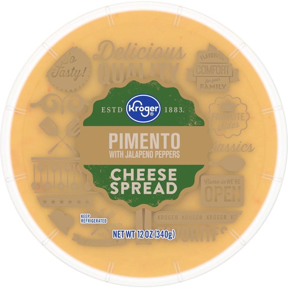 slide 3 of 5, Kroger Pimento With Jalapeno Peppers Cheese Spread, 12 oz