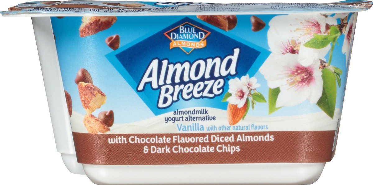 slide 7 of 9, Almond Breeze Vanilla Almondmilk Yogurt with Chocolate Flavored Almonds and Dark Chocolate Chips, 5.3 oz