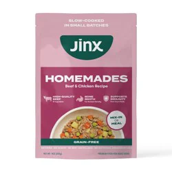 Jinx Homemades Beef & Chicken Recipe Wet Natural Dog Food, 9 oz. Pouch