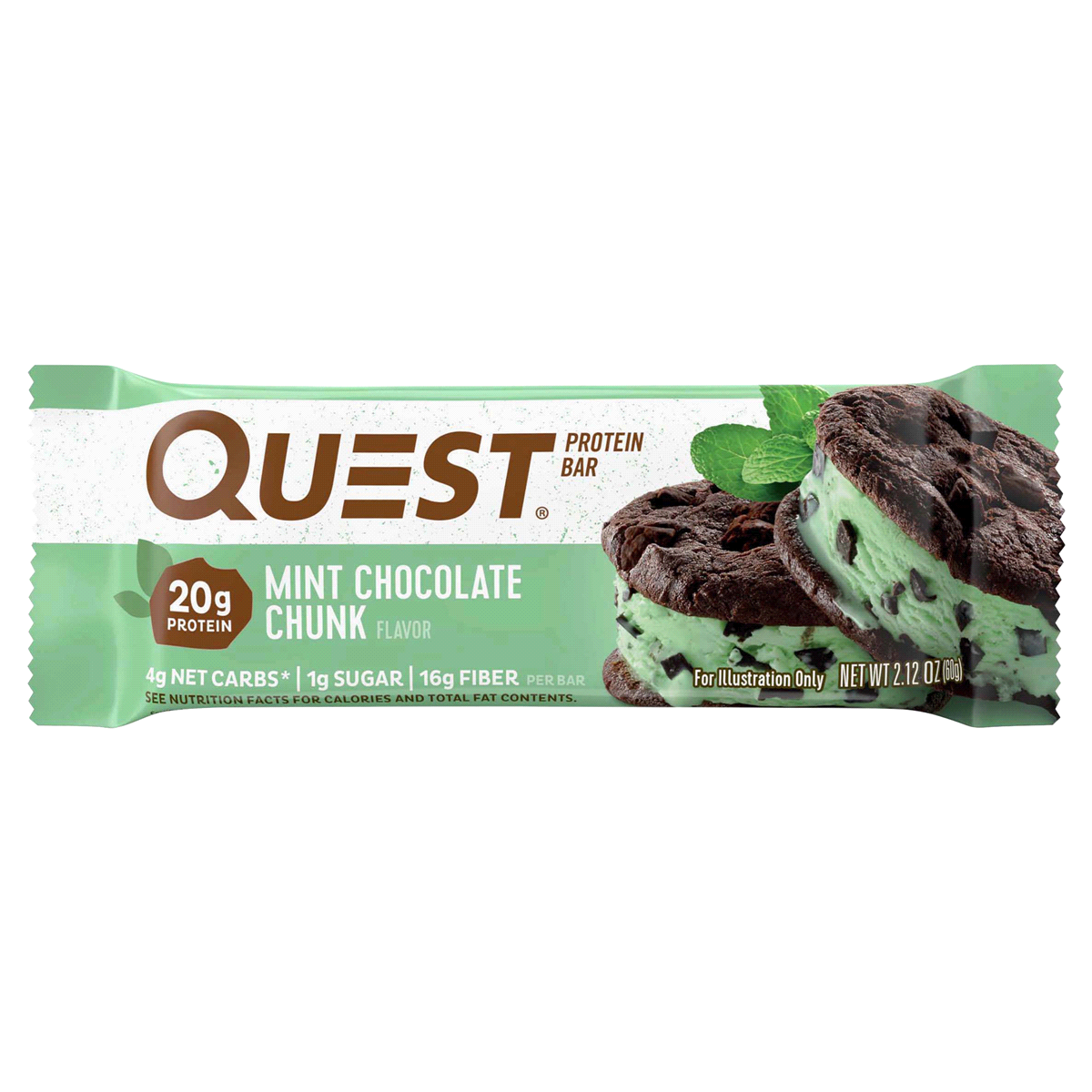 slide 1 of 5, Quest Bar Protein Bar, Mint Chocolate Chunk, 2.12 oz
