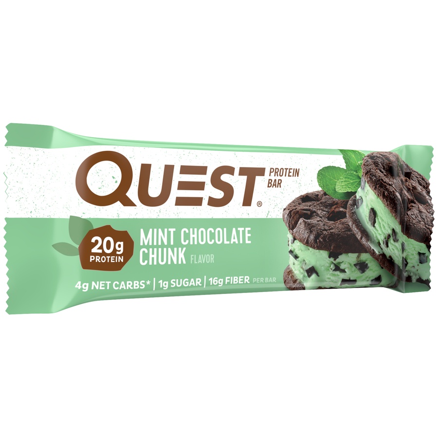 slide 3 of 5, Quest Protein Bar Mint Chocolate Chunk, 2.12 oz