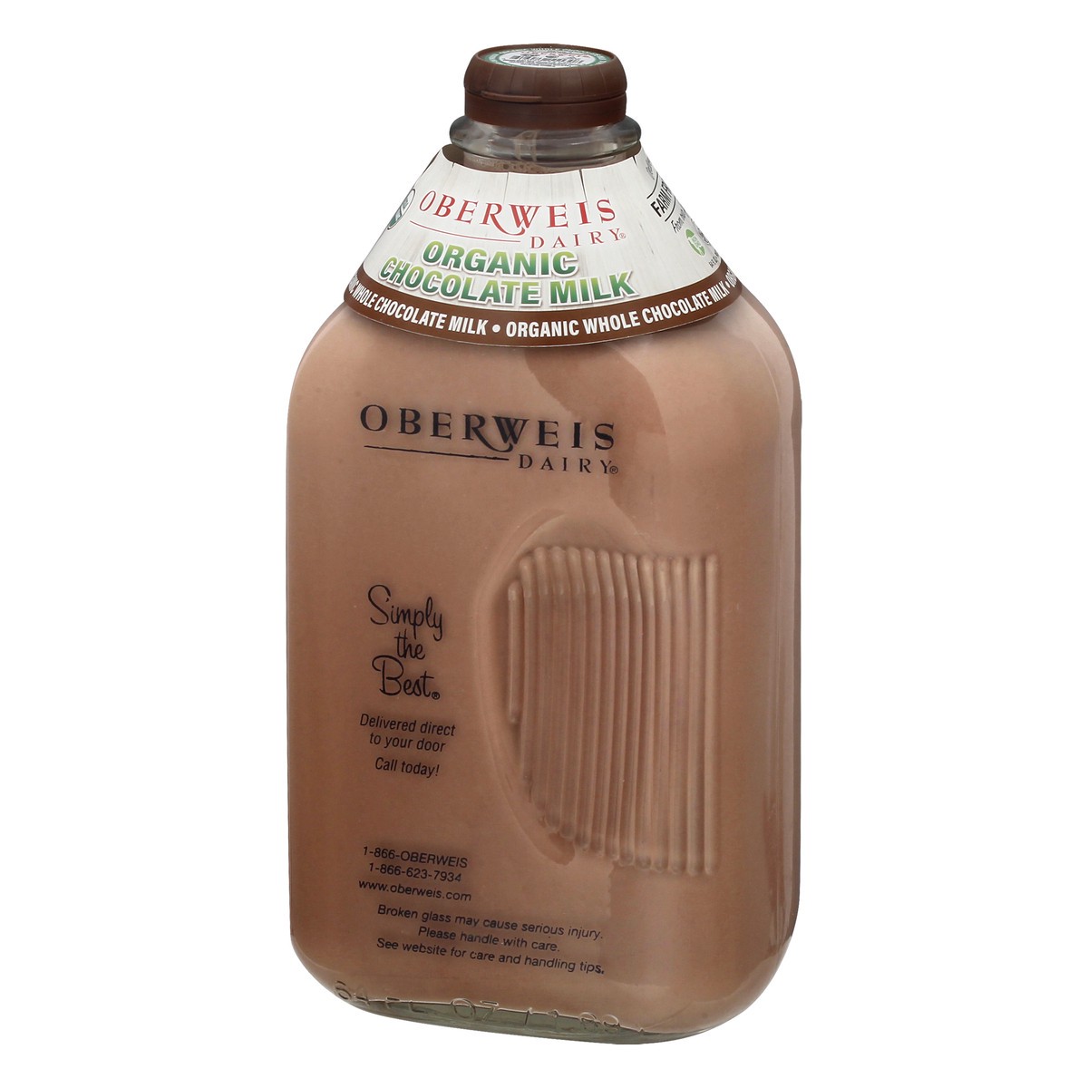 slide 3 of 9, Oberweis Organic Chocolate Milk, 64 fl oz