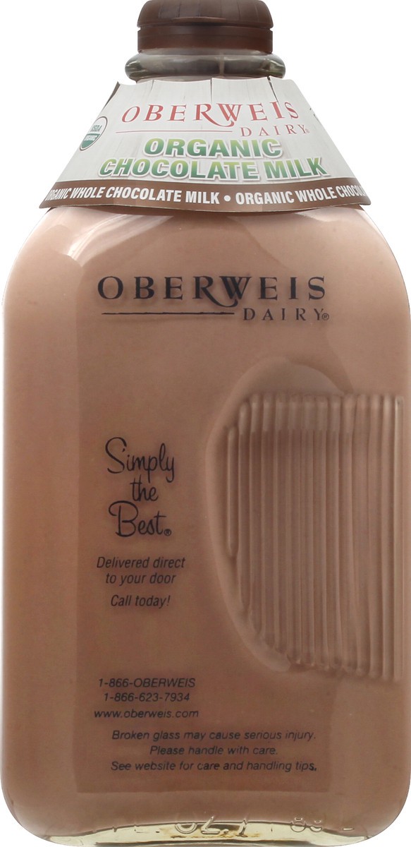 slide 6 of 9, Oberweis Organic Chocolate Milk, 64 fl oz