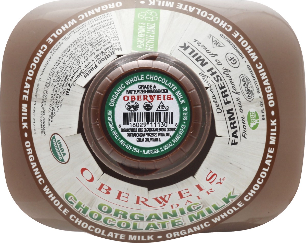 slide 9 of 9, Oberweis Organic Chocolate Milk, 64 fl oz