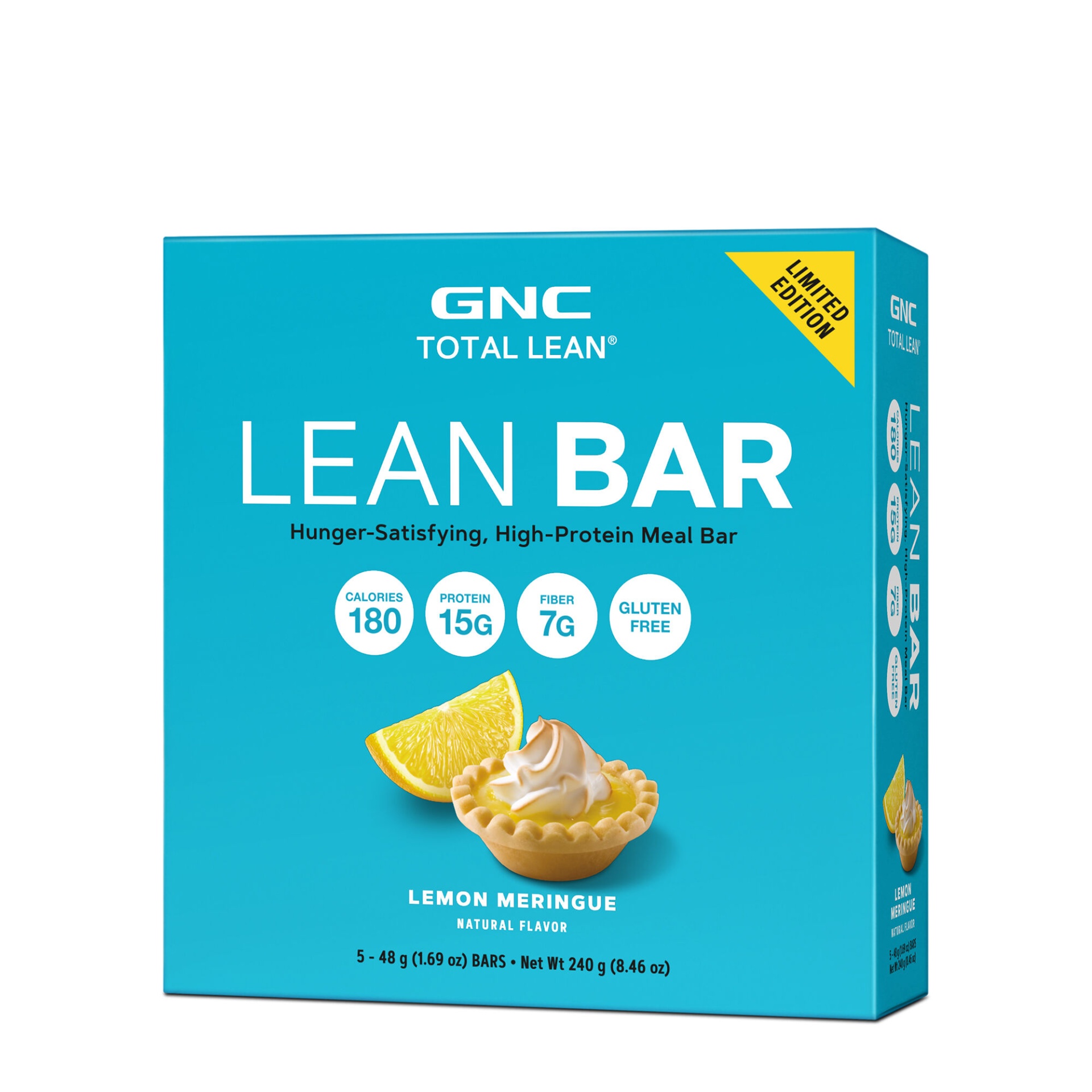 slide 1 of 1, GNC Total Lean Lean Bar - Lemon Meringue, 5 ct