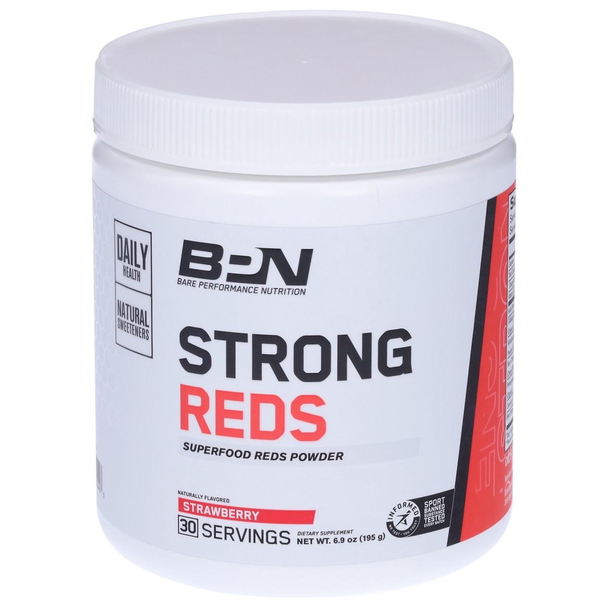 slide 1 of 12, Bare Performance Nutrition Strong Reds Strawberry Superfood Reds Powder 6.9 oz, 6.9 oz