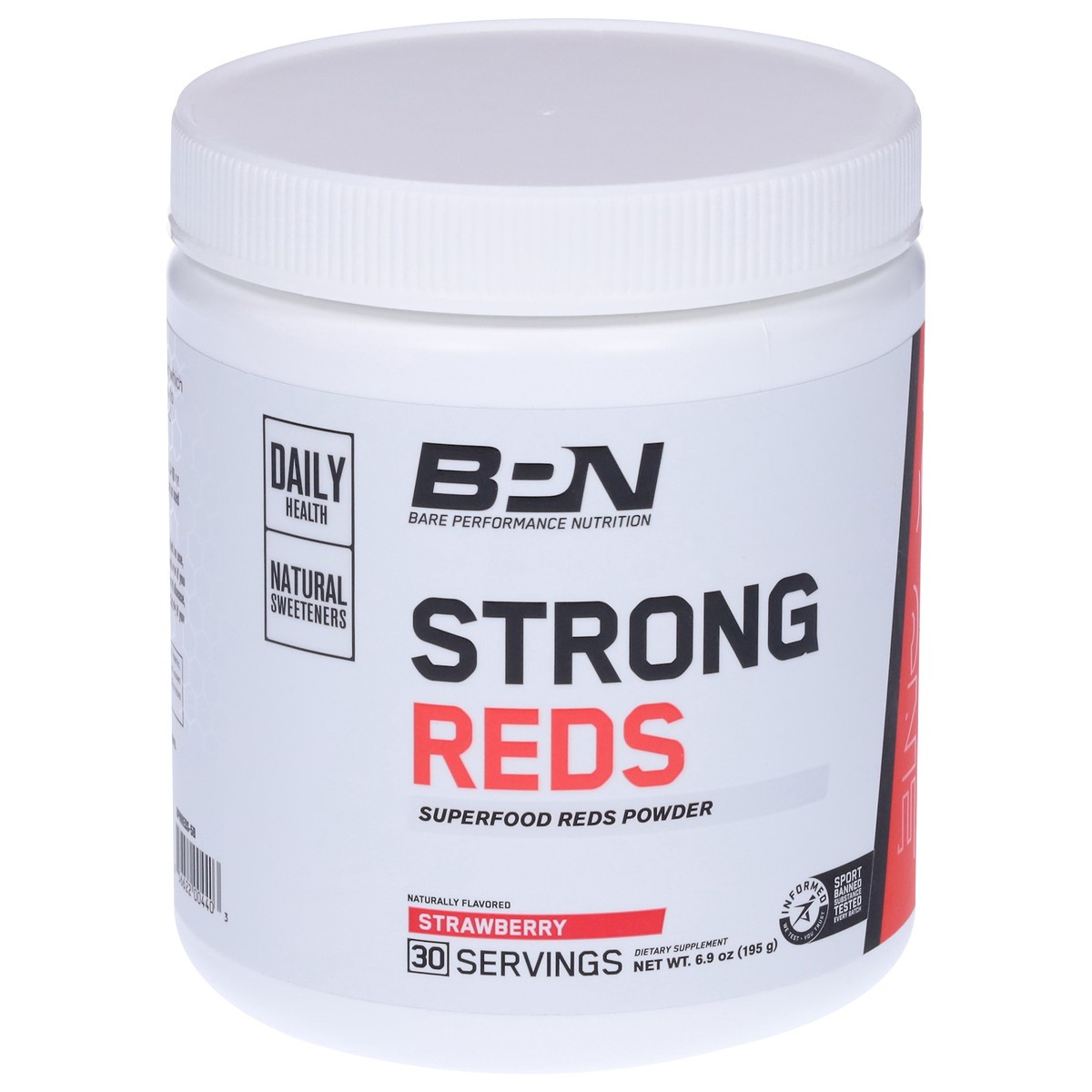 slide 6 of 12, Bare Performance Nutrition Strong Reds Strawberry Superfood Reds Powder 6.9 oz, 6.9 oz