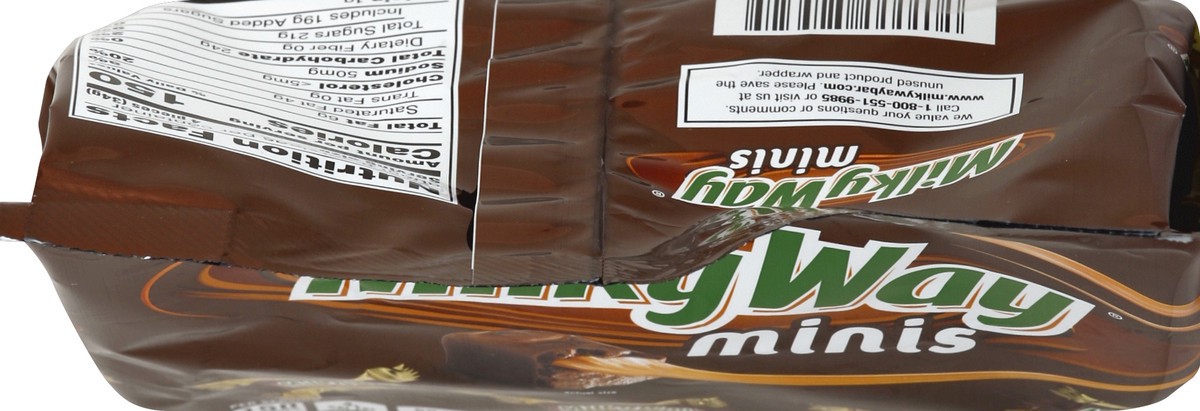 slide 5 of 7, MILKY WAY Minis Size Milk Chocolate Candy Bars. Sharing Size, 9.7 oz Bag, 9.7 oz