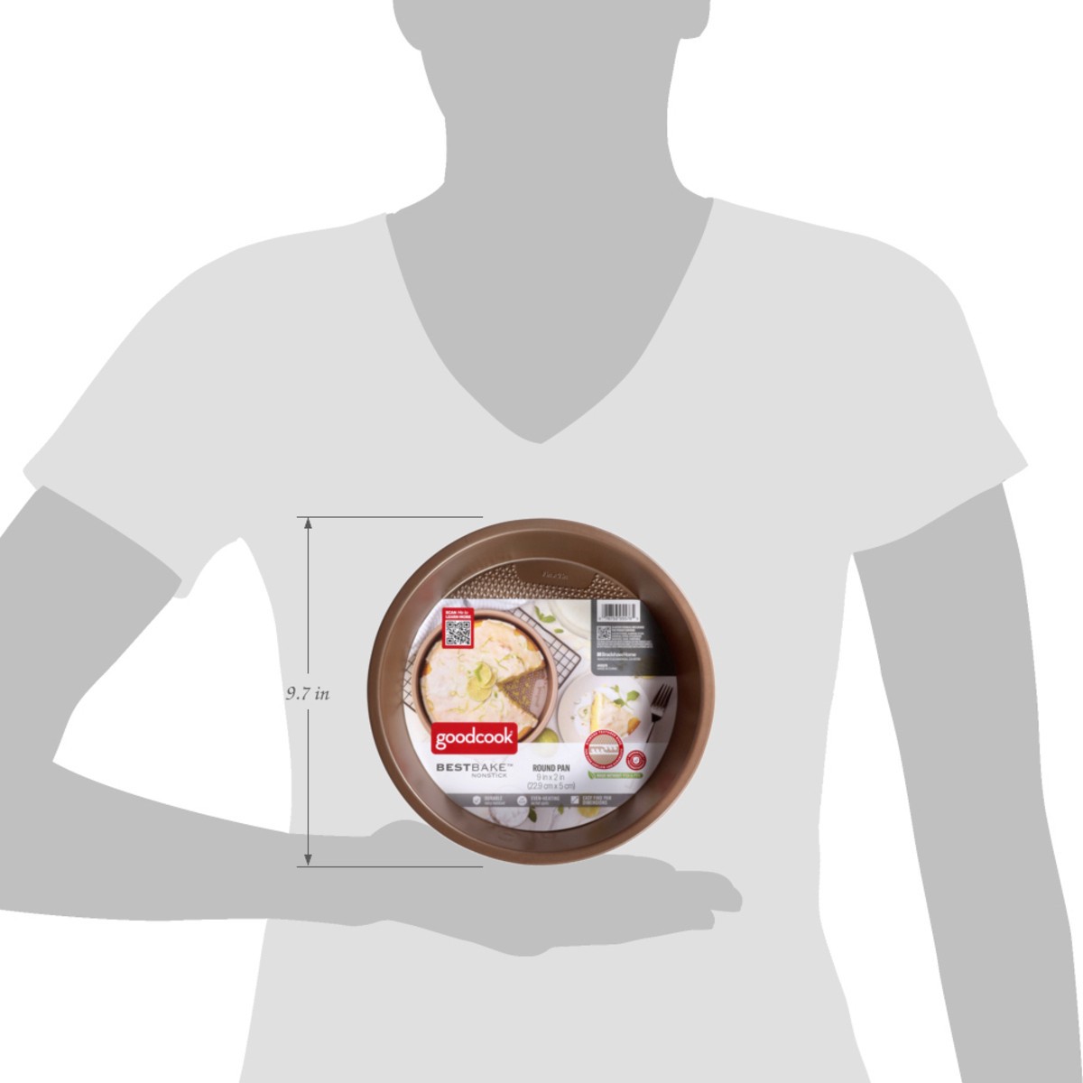 slide 3 of 13, Good Cook BestBake Nonstick Round Pan 1 Each, 1 ct