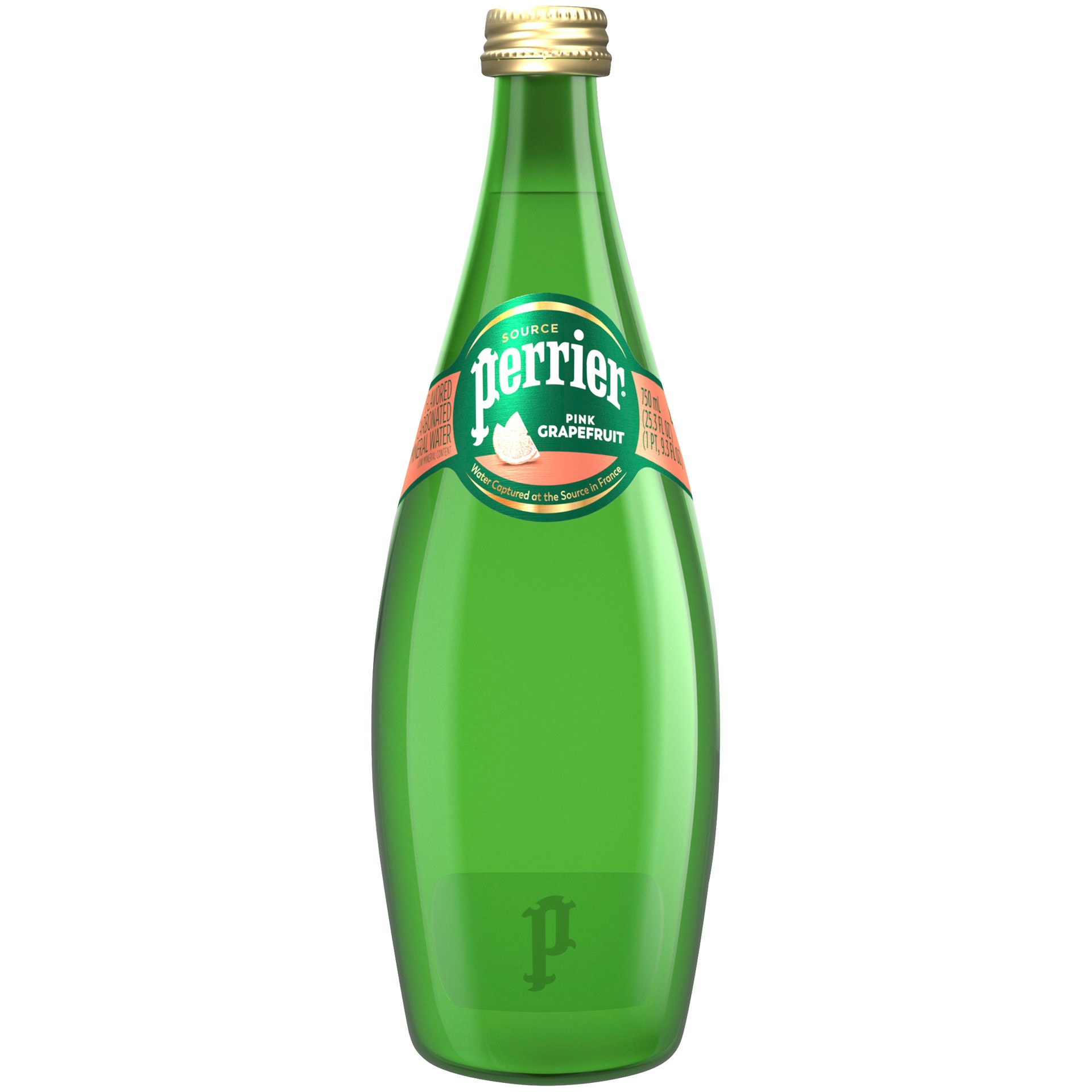 slide 1 of 2, Perrier Sparkling Mineral Water Pink Grapefruit, 25 oz