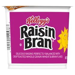Kellogg's Raisin Bran Breakfast Cereal, High Fiber, 2.5 oz