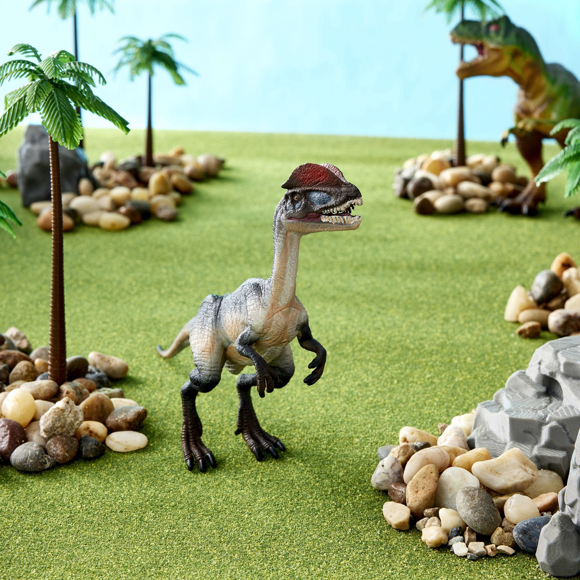 slide 2 of 2, Safari Ltd. Safari Ltd Dilophosaurus, 5.25 in x 4.25 in