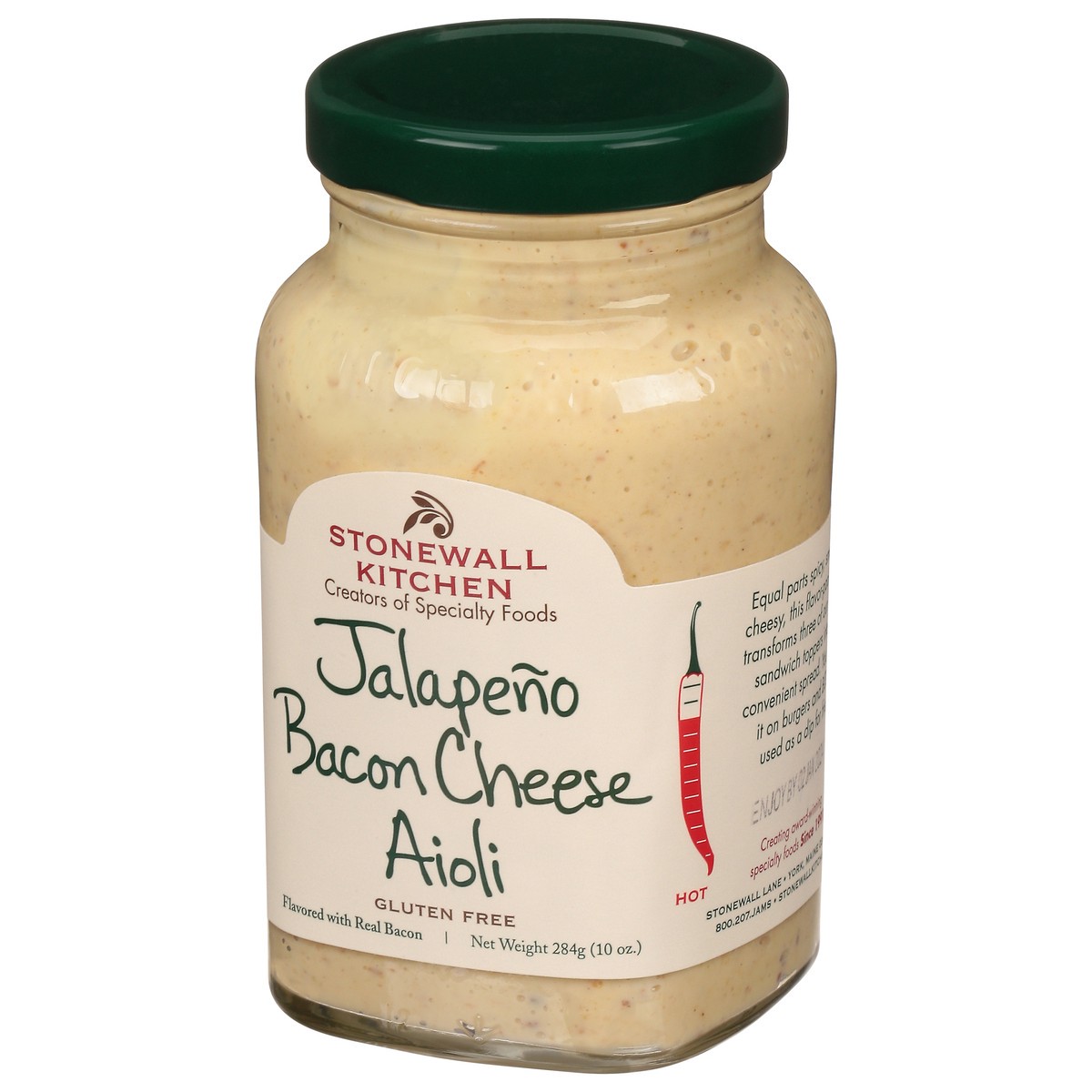 slide 8 of 9, Stonewall Kitchen Jalapeno Bacon Cheese Aioli, 10 oz