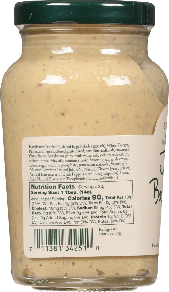slide 9 of 9, Stonewall Kitchen Jalapeno Bacon Cheese Aioli, 10 oz