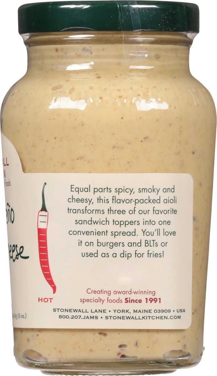 slide 6 of 9, Stonewall Kitchen Jalapeno Bacon Cheese Aioli, 10 oz