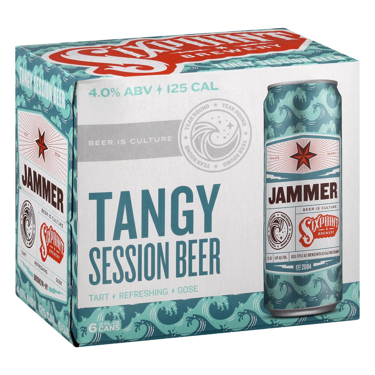 slide 8 of 8, Sixpoint Brewery Beer, Tangy Session, Jammer, 6 ct