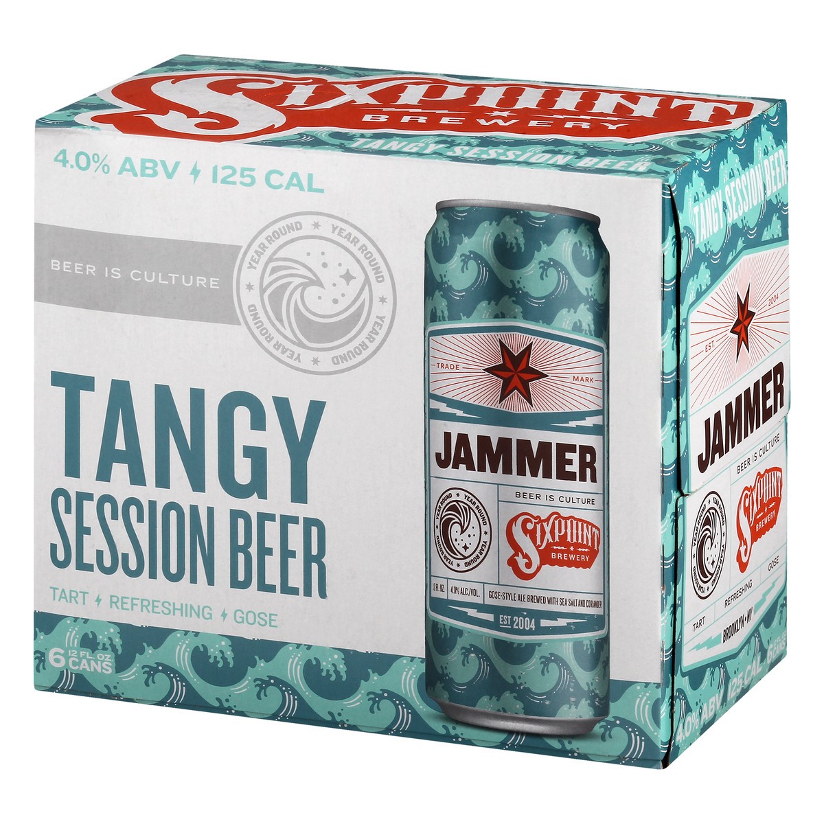 slide 5 of 8, Sixpoint Brewery Beer, Tangy Session, Jammer, 6 ct