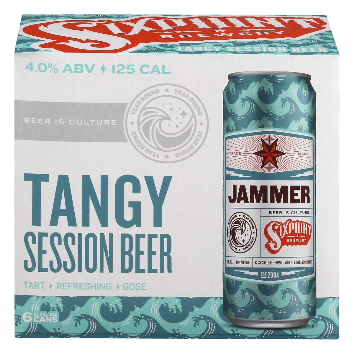 slide 1 of 8, Sixpoint Brewery Beer, Tangy Session, Jammer, 6 ct