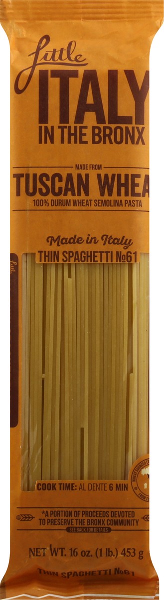 slide 2 of 13, Little Italy in the Bronx No. 61 Thin Spaghetti 16 oz, 16 oz