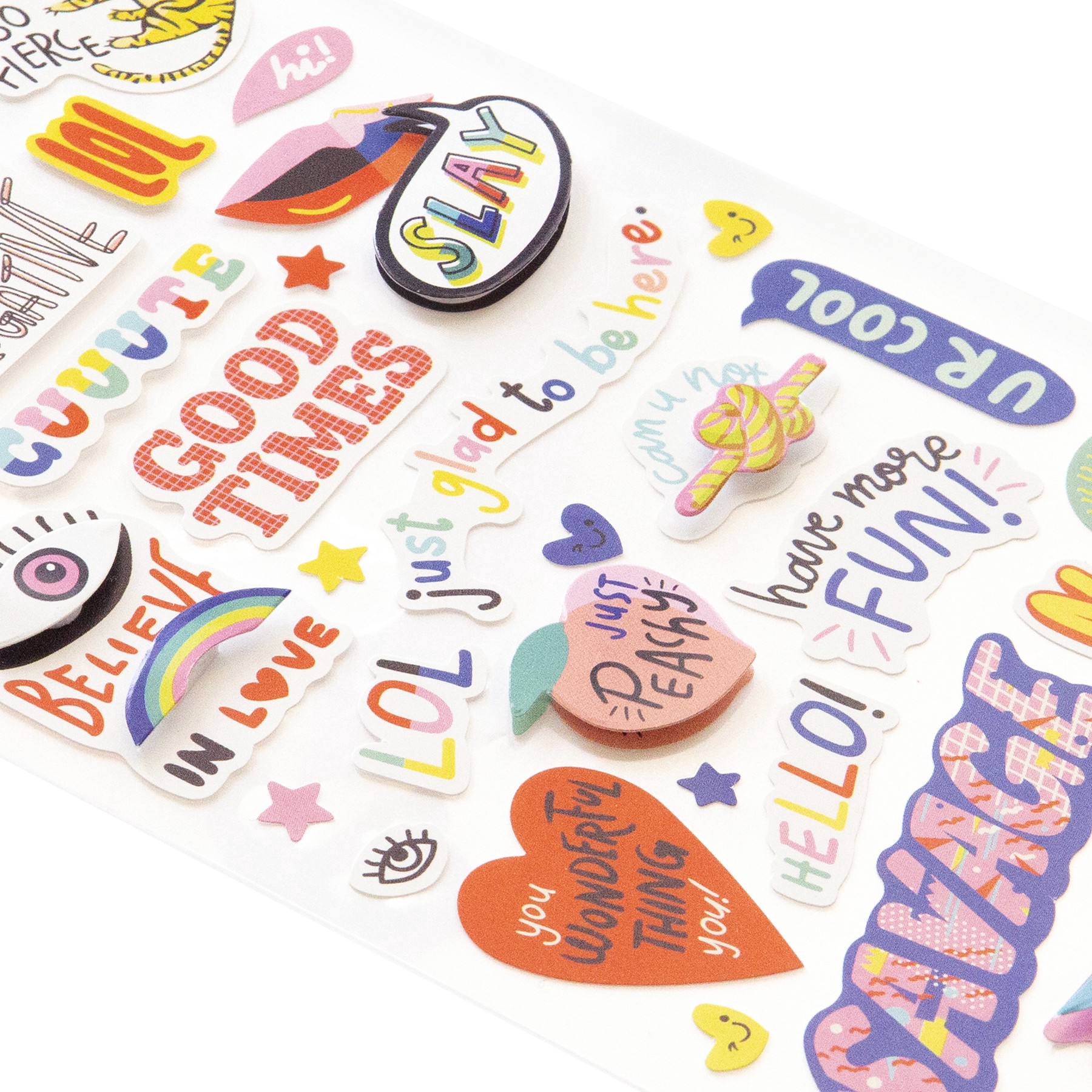 slide 4 of 4, Retro Quotes Stickers By Recollections, 3.875 in x 7 in