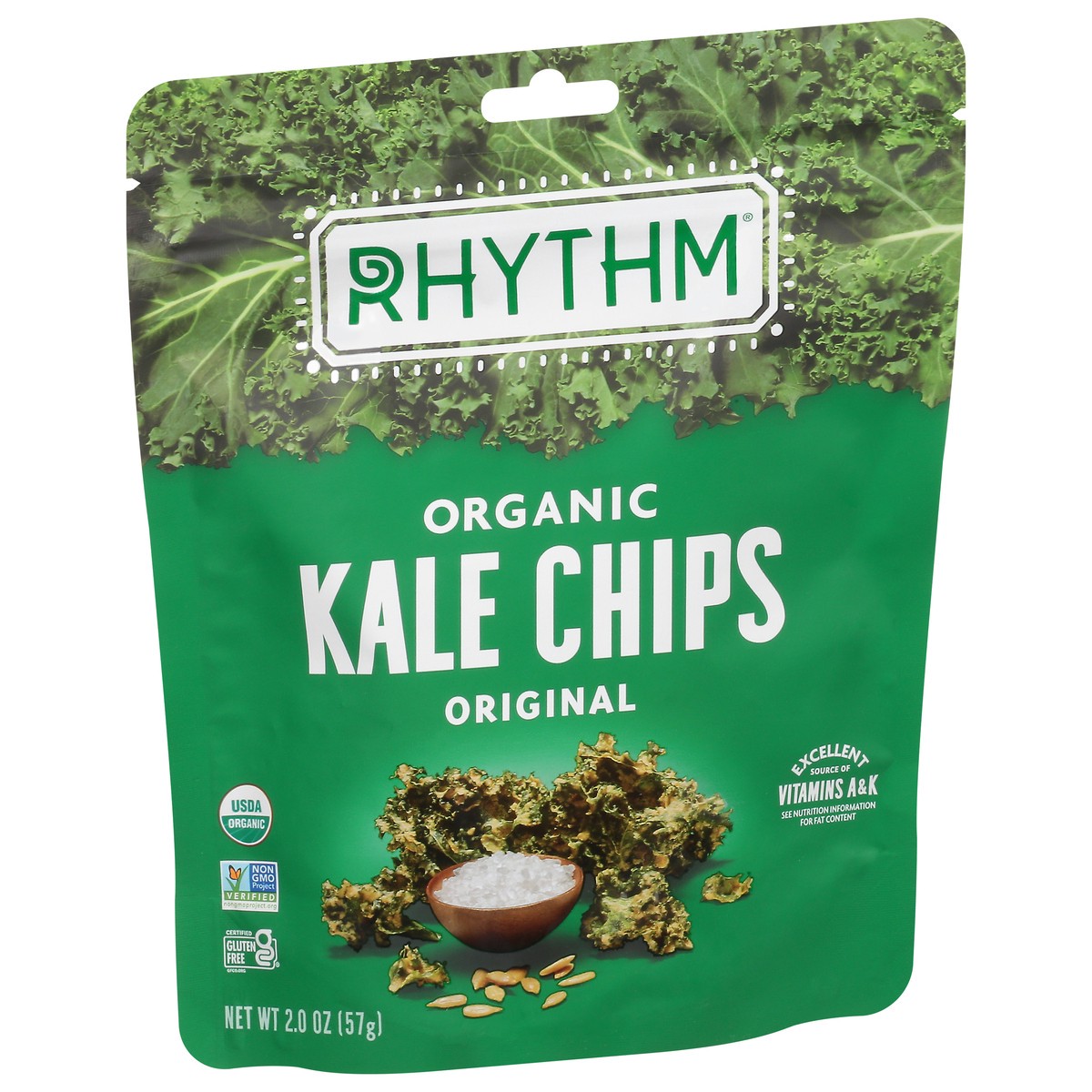 slide 6 of 9, Rhythm Organic Original Kale Chips 2 oz, 2 oz