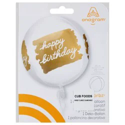 Golden Age Birthday Orbz Balloon