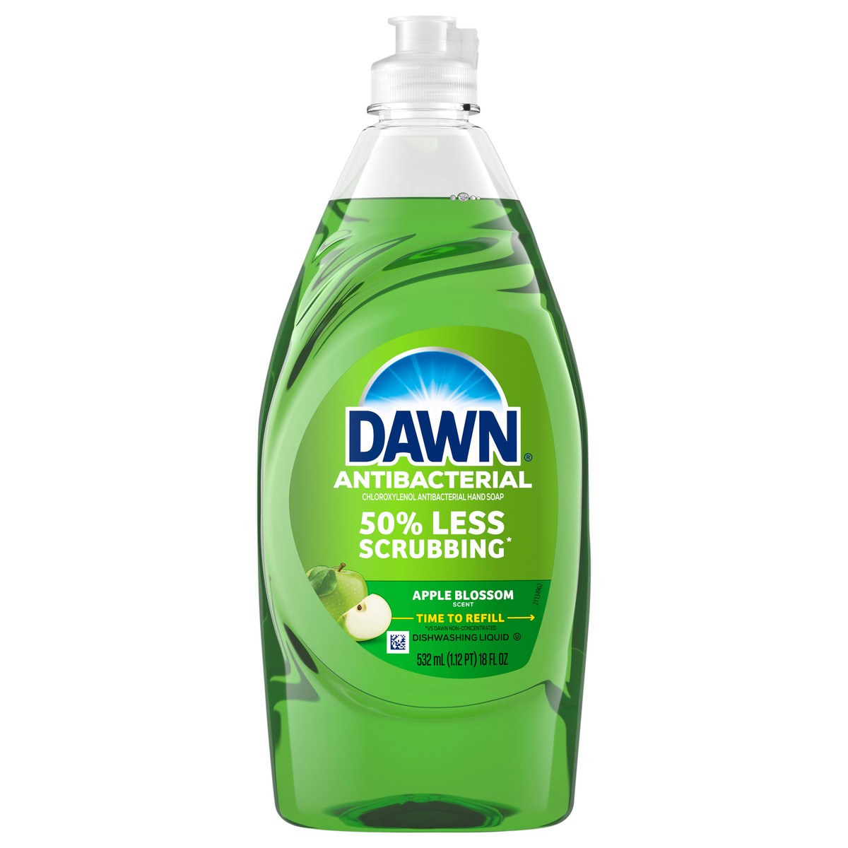 slide 1 of 9, Dawn Ultra Antibacterial Hand Soap, Apple Blossom, 18 Fl Oz, 18 fl oz