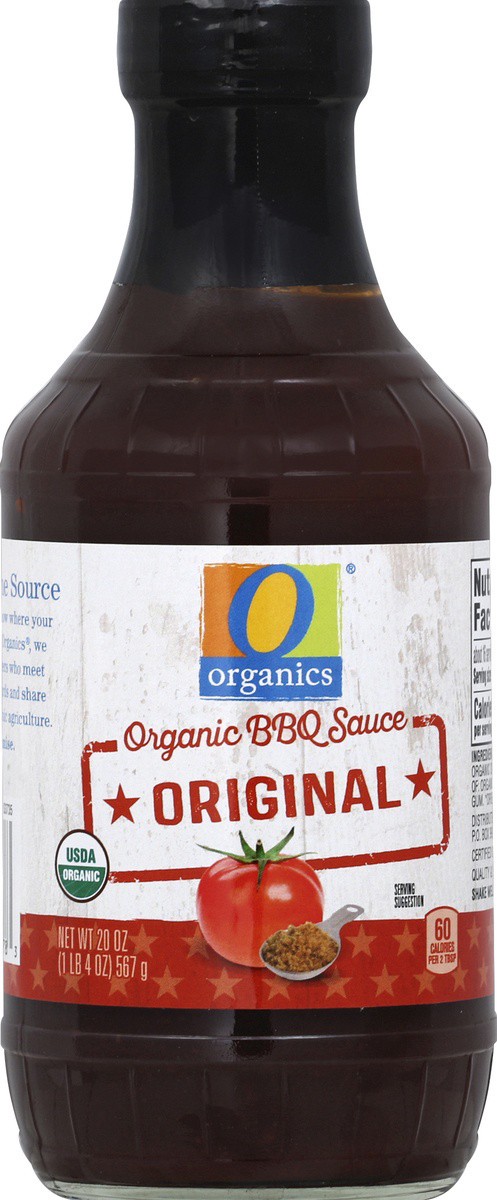 slide 2 of 2, O Organics BBQ Sauce, Original, 20 oz