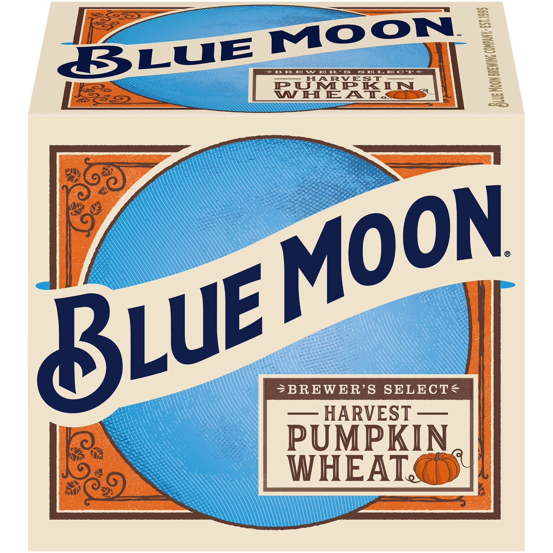 slide 1 of 7, Blue Moon Seasonal - Harvest Pumpkin Wheat, 12 ct; 12 oz