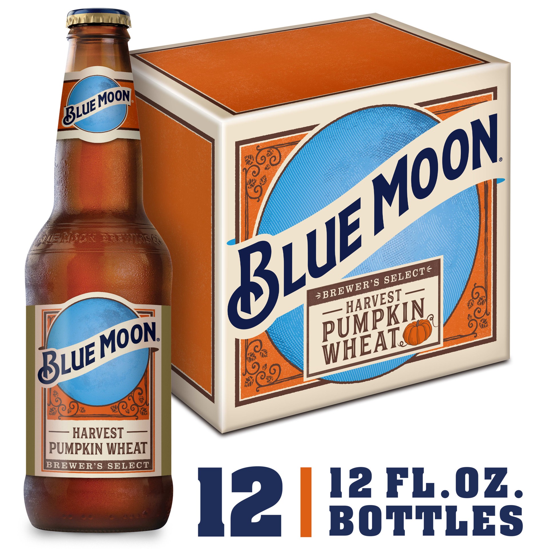 slide 1 of 5, Blue Moon Seasonal Bottle, 12 ct; 12 oz