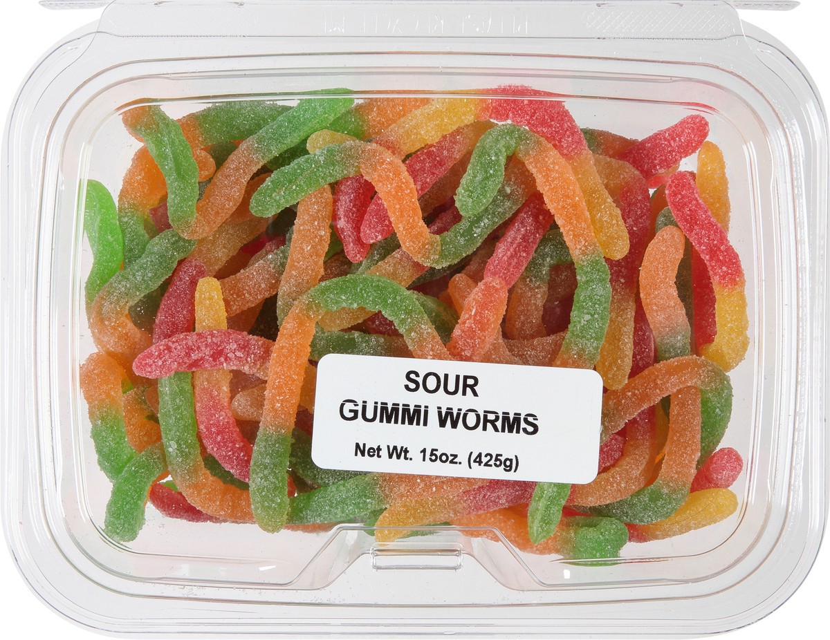 slide 2 of 9, JLM Manufacturing Sour Gummi Worms 15 oz, 15 oz